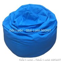 Gối lười hạt xốp hình giọt nước màu Xanh nước biển GL108 (Chất liệu Kate Phi) Size L (Cỡ Đại)