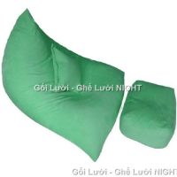 Trọn bộ Gối lười Kim Tử Tháp màu xanh GL0117 (Chất liệu Nhung lạnh hàn quốc) Size M