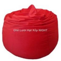 Gối lười hạt xốp hình giọt nước màu đỏ GL198 (Chất liệu Nhung lạnh hàn quốc) Size M